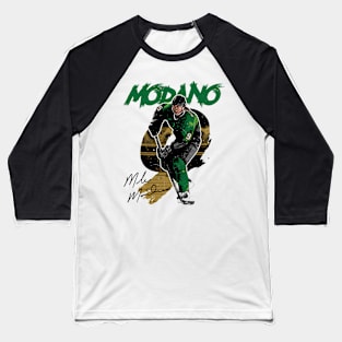 Mike Modano Dallas Rough Baseball T-Shirt